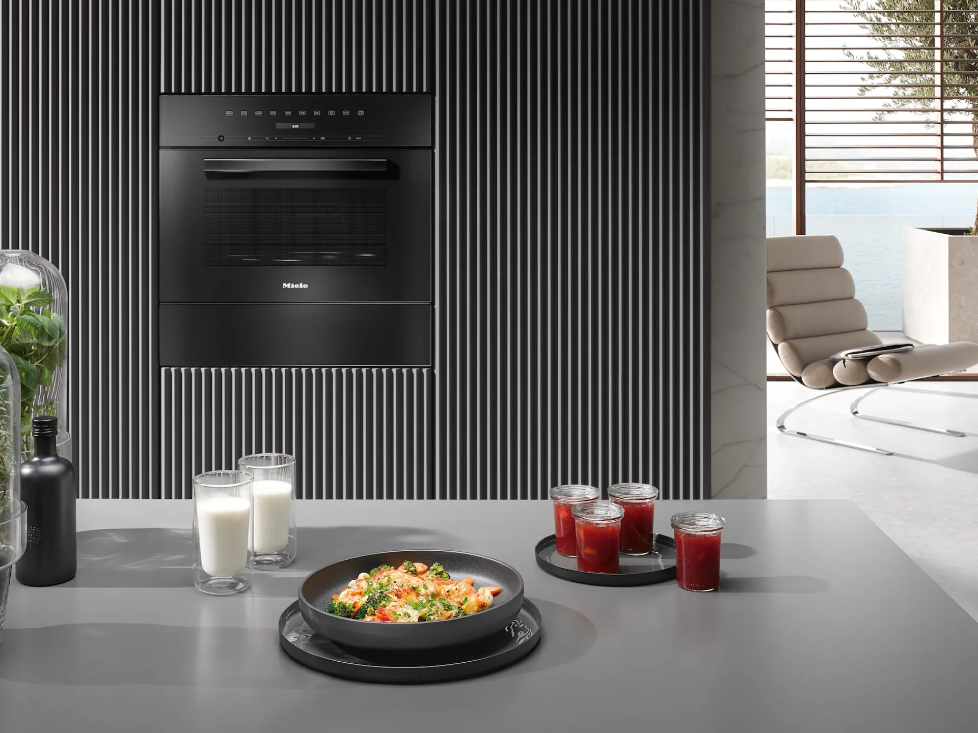 m__tc_nero_ossidiana_2.webp Miele Forni A Microonde | M 7244 TC Nero ossidiana