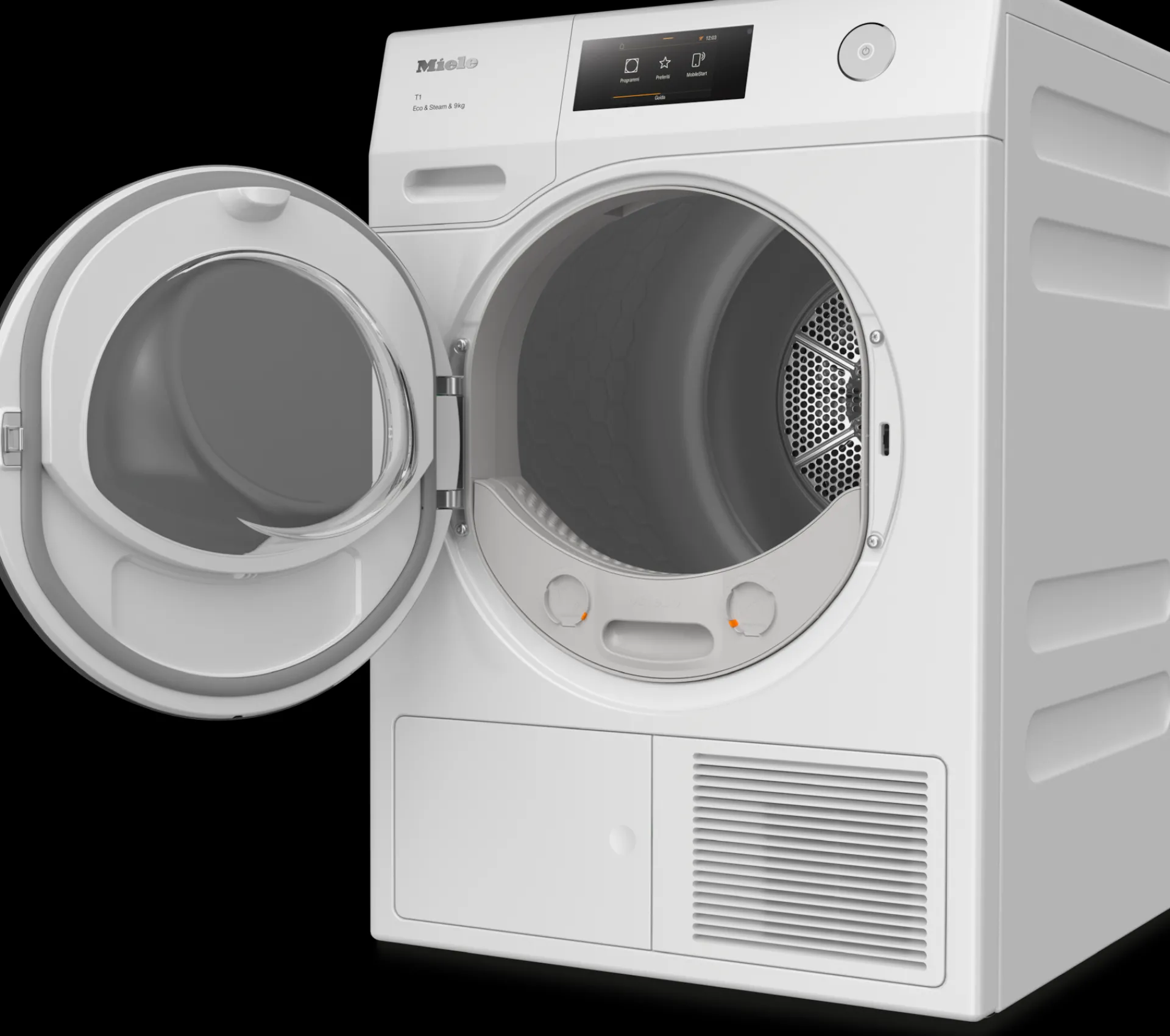 tcrwp_ecosteamkg_bianco_l_2.webp Miele Asciugatrici | TCR790WP Eco&Steam&9kg bianco loto