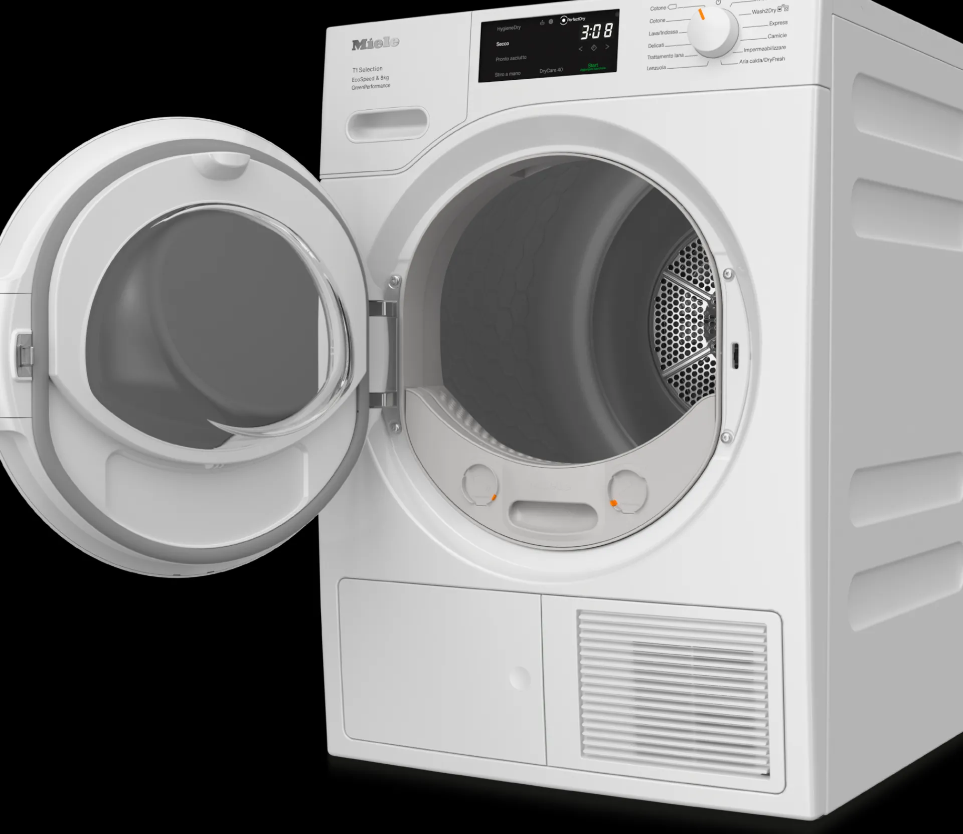 tsfwp_ecospeedkg_bianco_l_2.webp Miele Asciugatrici | TSF763WP EcoSpeed&8kg bianco loto