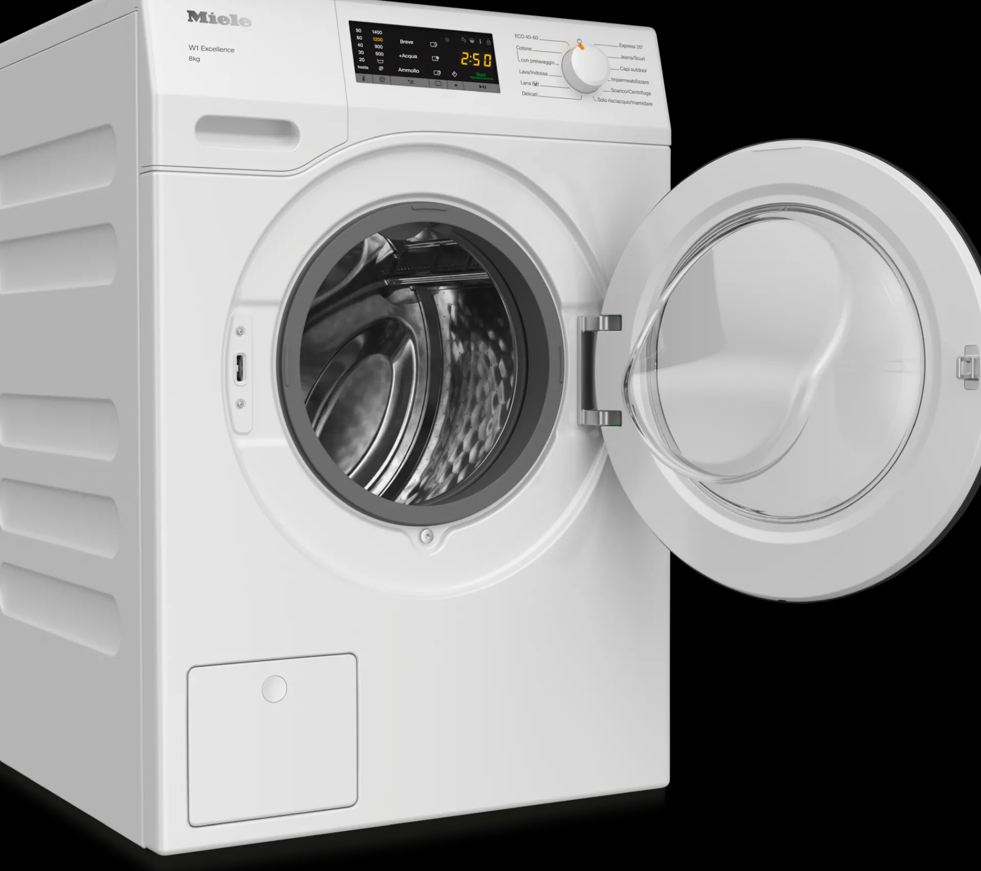 web_wcs_kg_bianco_loto_1.webp Miele Lavatrici | WEB115 WCS 8kg bianco loto