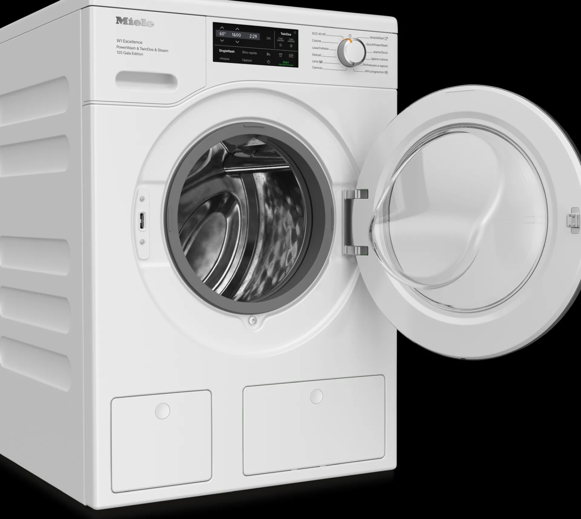 wei_wcs__gala_edition_bia_1.webp Miele Lavatrici | WEI885 WCS 125 Gala Edition bianco loto